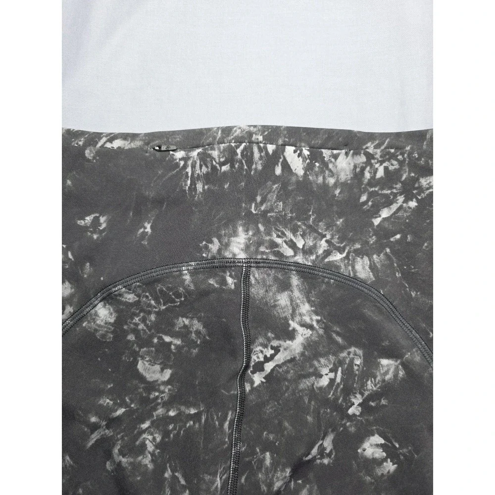 Lululemon Leggings Wunder Train HR 25'' Tie Dye Gray Training Athletic Sz 6